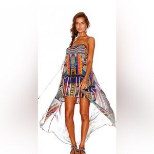 Camilla High/ Low Maxi Dress XS